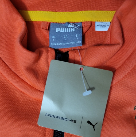 Puma x Porsche Legacy SDS Track Jacket - Firelight NWT Size L / Msrp $110 - Picture 5 of 15